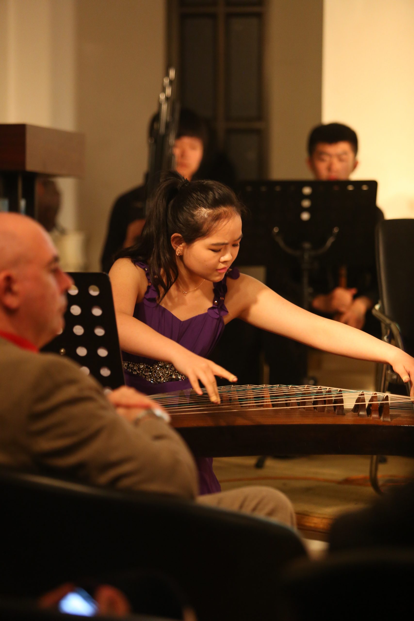 Juscheld composer of the Oratorio Apocalypsis Iesu rehearses in Xi An with his "Asian Ensemble"